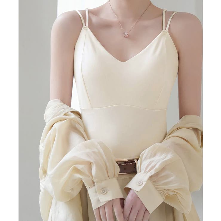 ノンワイヤーブラキャミ バックシースルーセクシー下着 ブラ一体型インナー楽ちんチ… | SUNSHINE CLOSET | 詳細画像9 