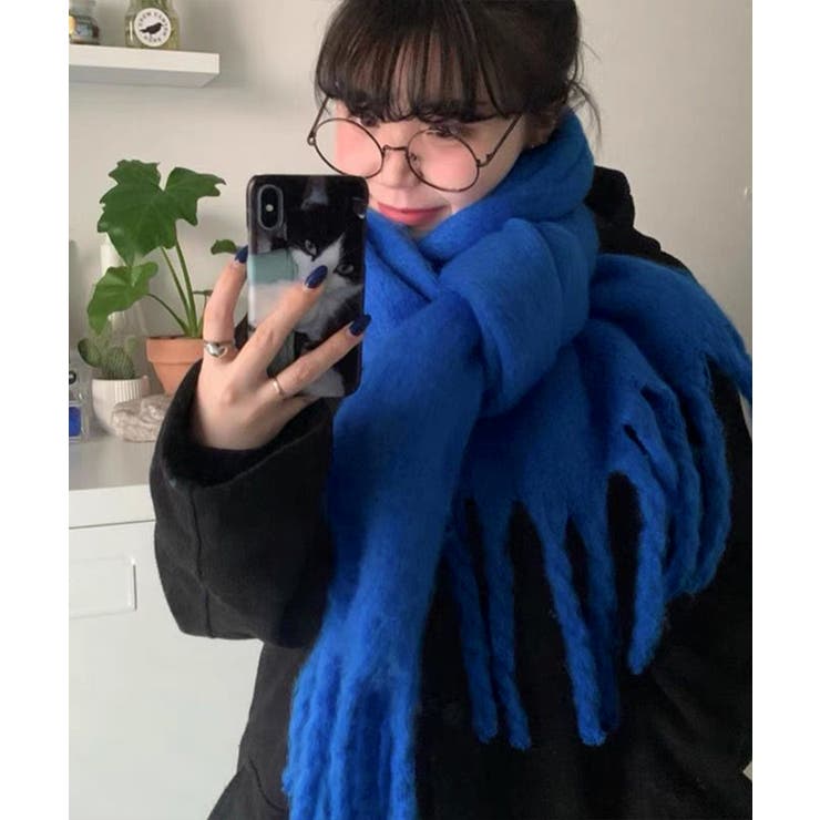 ボリューム ワイドマフラーフリンジ 無地 | SUNSHINE CLOSET | 詳細画像5 