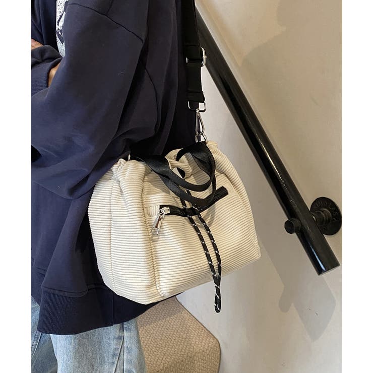 コーデュロイ 巾着ショルダーバッグ小さめ | SUNSHINE CLOSET | 詳細画像10 