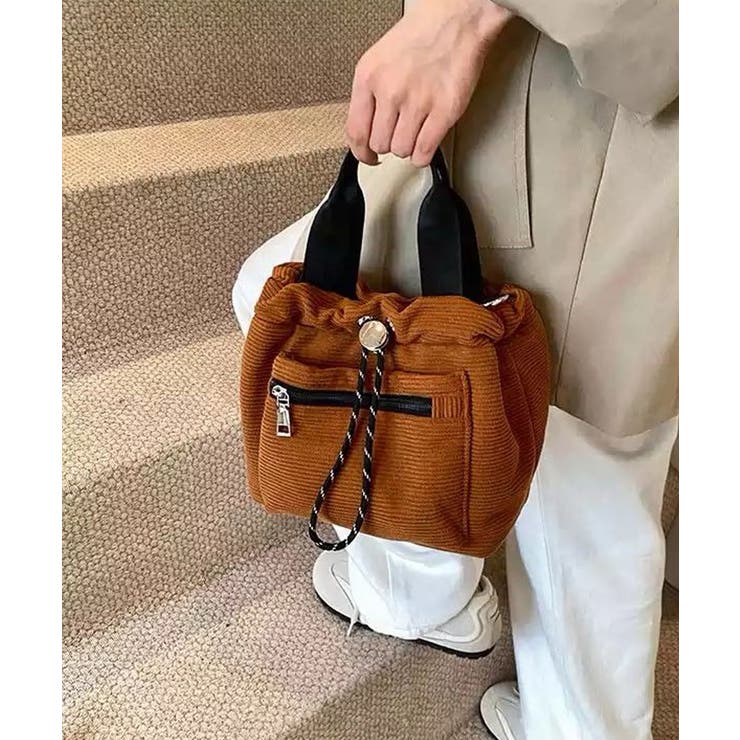 コーデュロイ 巾着ショルダーバッグ小さめ | SUNSHINE CLOSET | 詳細画像13 