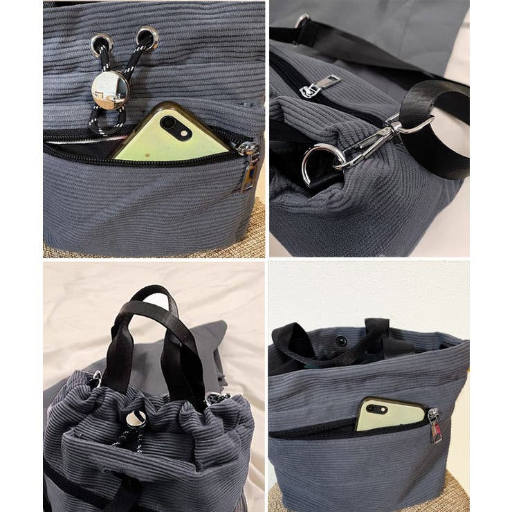 コーデュロイ 巾着ショルダーバッグ小さめ | SUNSHINE CLOSET | 詳細画像19 