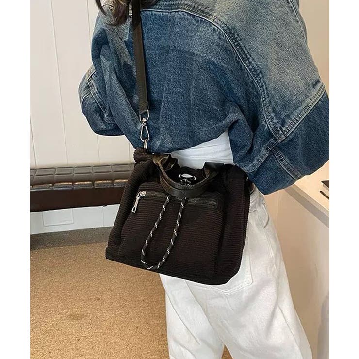 コーデュロイ 巾着ショルダーバッグ小さめ | SUNSHINE CLOSET | 詳細画像5 