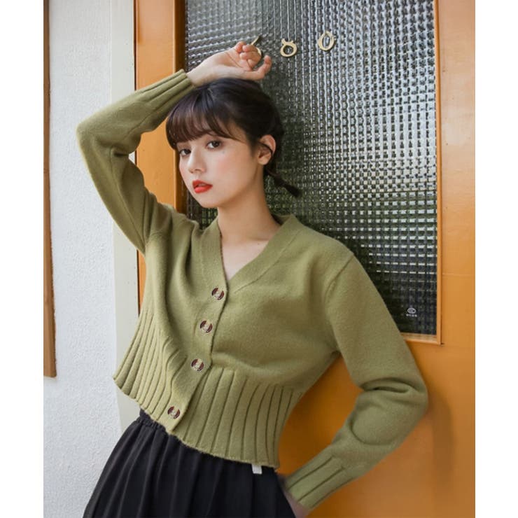 ショート丈 ニットカーディガン春アウター | SUNSHINE CLOSET | 詳細画像1 