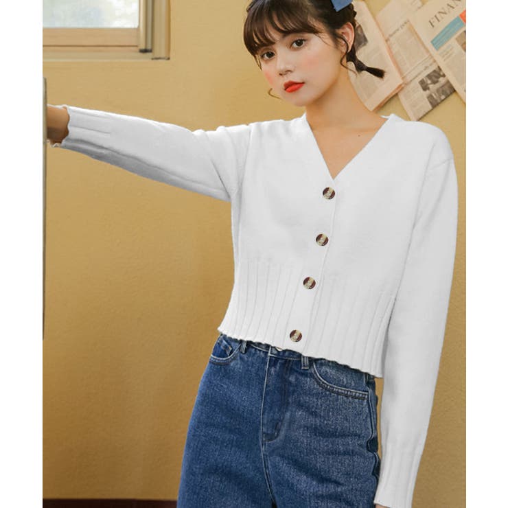 ショート丈 ニットカーディガン春アウター | SUNSHINE CLOSET | 詳細画像2 