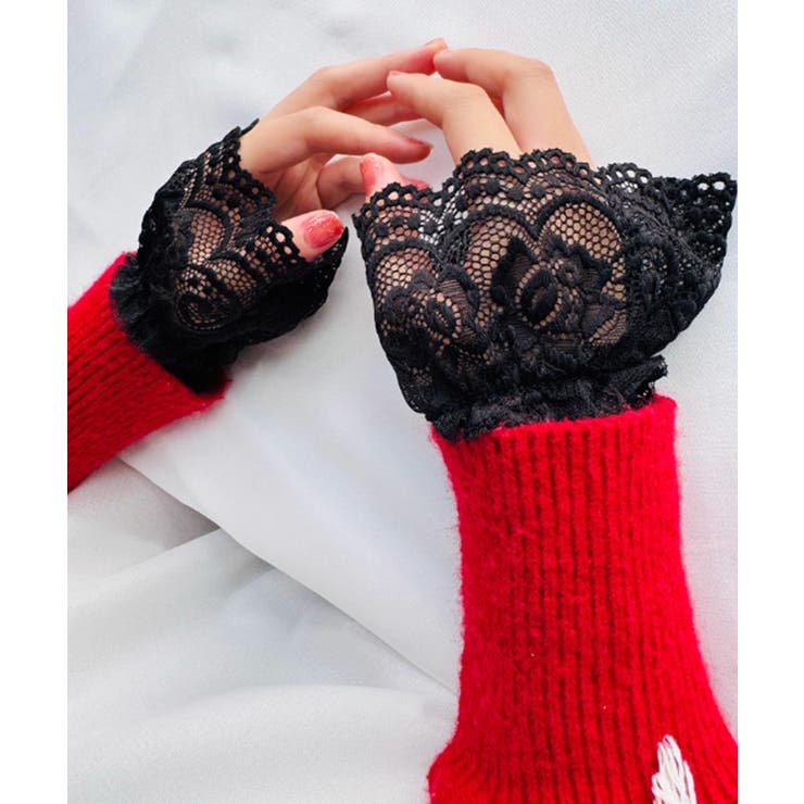 レース 付けカフス レディース 重ね着風 | SUNSHINE CLOSET | 詳細画像4 