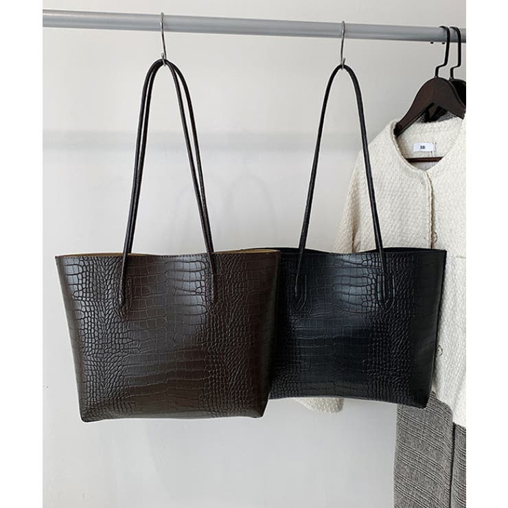 クロコ型押し トートバッグ 2点セット | SUNSHINE CLOSET | 詳細画像10 