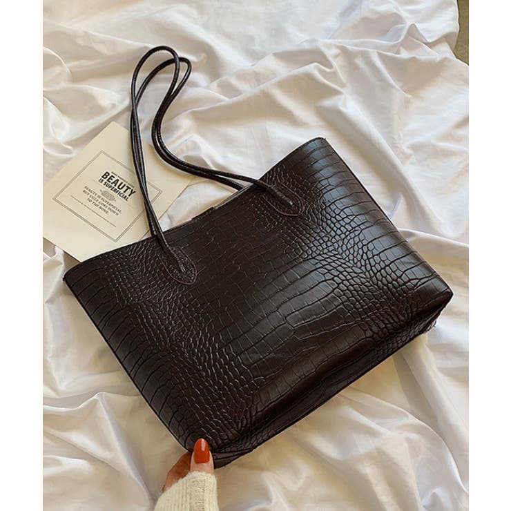 クロコ型押し トートバッグ 2点セット | SUNSHINE CLOSET | 詳細画像16 