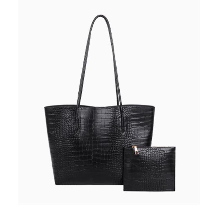 クロコ型押し トートバッグ 2点セット | SUNSHINE CLOSET | 詳細画像20 