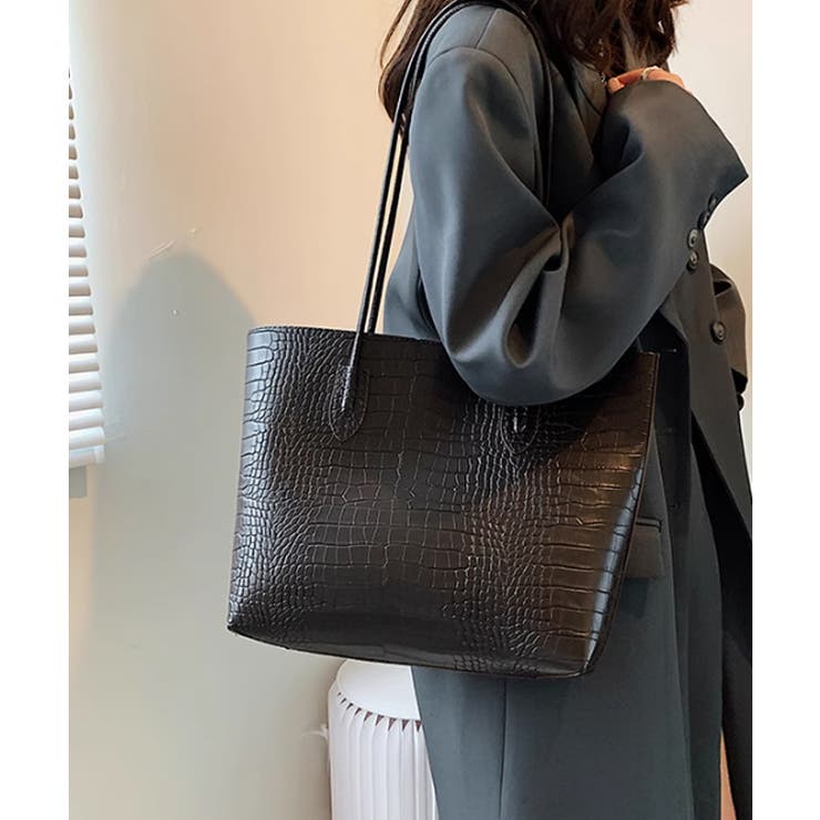 クロコ型押し トートバッグ 2点セット | SUNSHINE CLOSET | 詳細画像8 