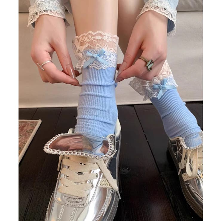 レース付き リボンソックス 可愛い 靴下 | SUNSHINE CLOSET | 詳細画像11 