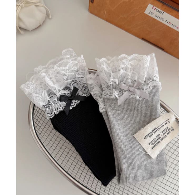 レース付き リボンソックス 可愛い 靴下 | SUNSHINE CLOSET | 詳細画像15 