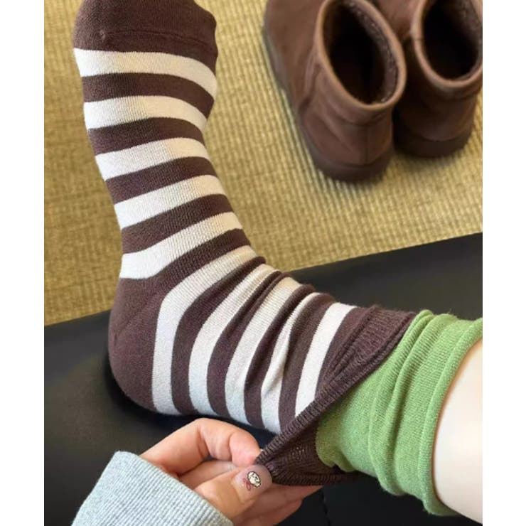 カラーボーダー ソックス 可愛い 靴下 | SUNSHINE CLOSET | 詳細画像13 