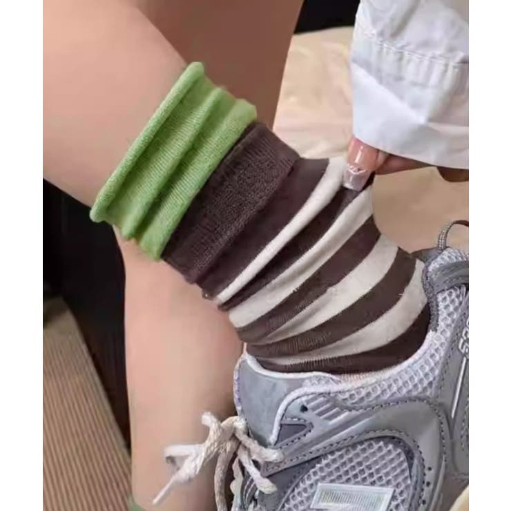 カラーボーダー ソックス 可愛い 靴下 | SUNSHINE CLOSET | 詳細画像14 