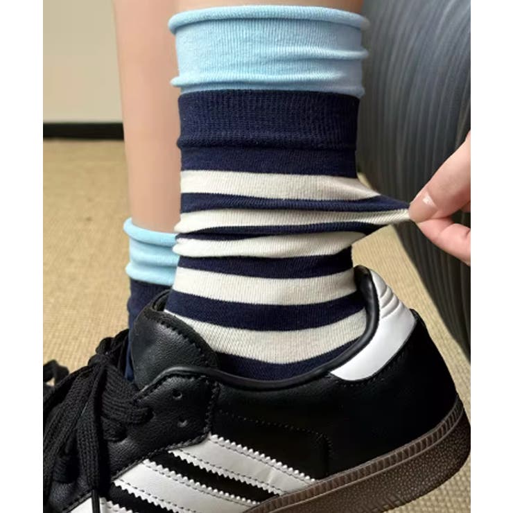 カラーボーダー ソックス 可愛い 靴下 | SUNSHINE CLOSET | 詳細画像15 