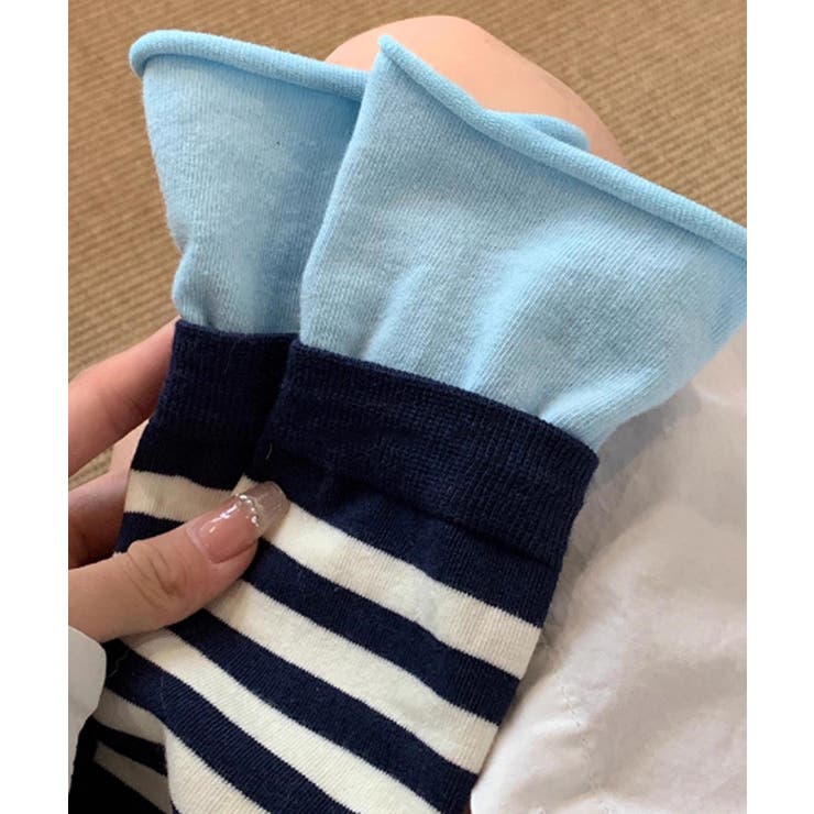 カラーボーダー ソックス 可愛い 靴下 | SUNSHINE CLOSET | 詳細画像25 