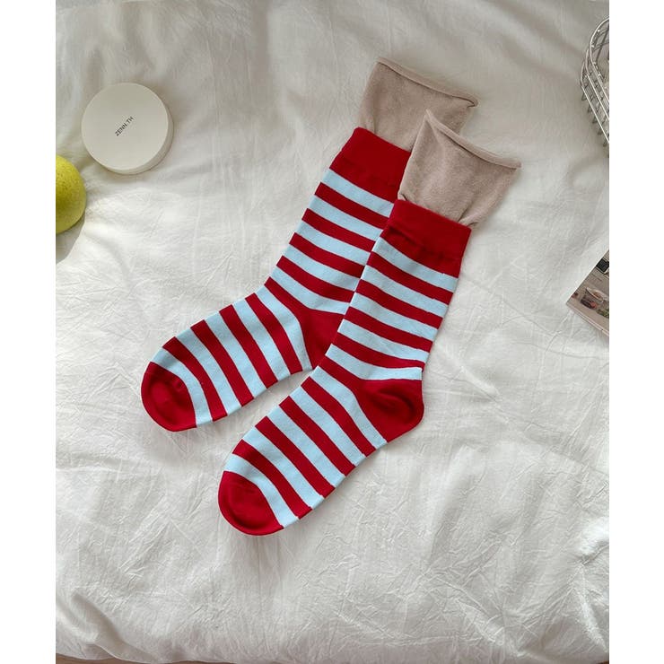 カラーボーダー ソックス 可愛い 靴下 | SUNSHINE CLOSET | 詳細画像28 
