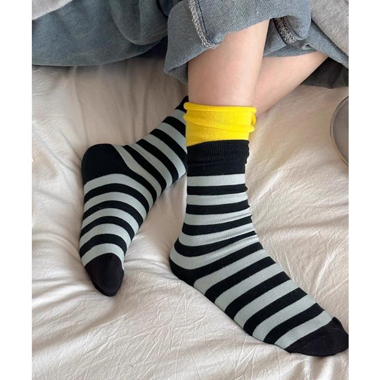 カラーボーダー ソックス 可愛い 靴下 | SUNSHINE CLOSET | 詳細画像6 