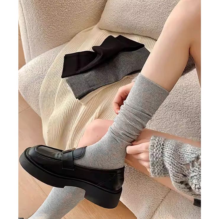 ハイソックス レディース ロングソックス[品番：AGCW0007225