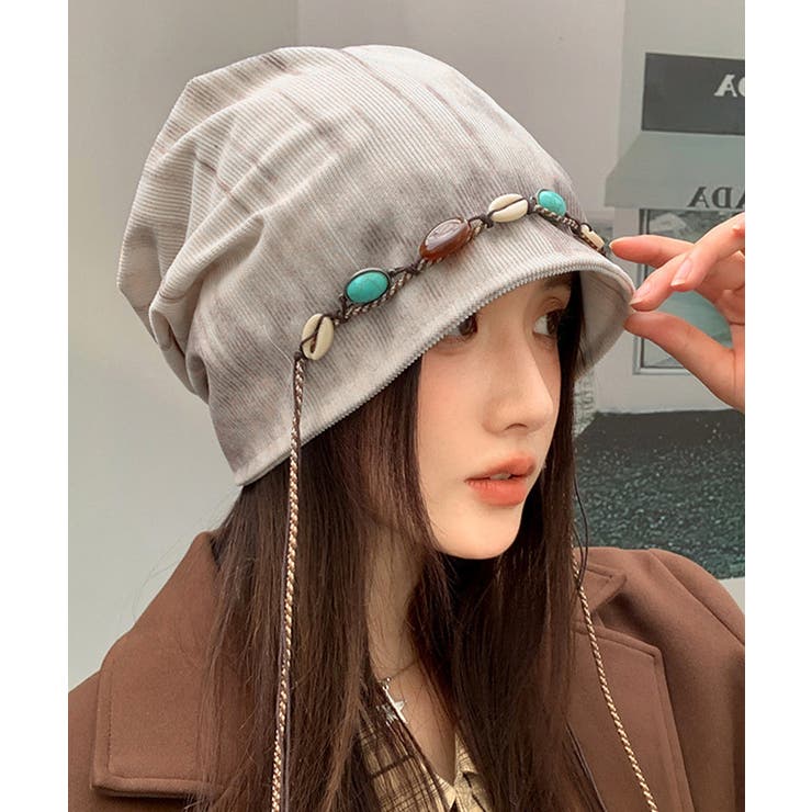 装飾付き ルーズキャップレディース 小顔 | SUNSHINE CLOSET | 詳細画像3 