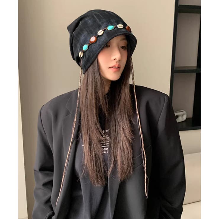 装飾付き ルーズキャップレディース 小顔 | SUNSHINE CLOSET | 詳細画像6 