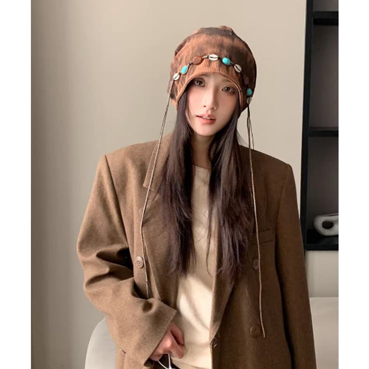 装飾付き ルーズキャップレディース 小顔 | SUNSHINE CLOSET | 詳細画像7 