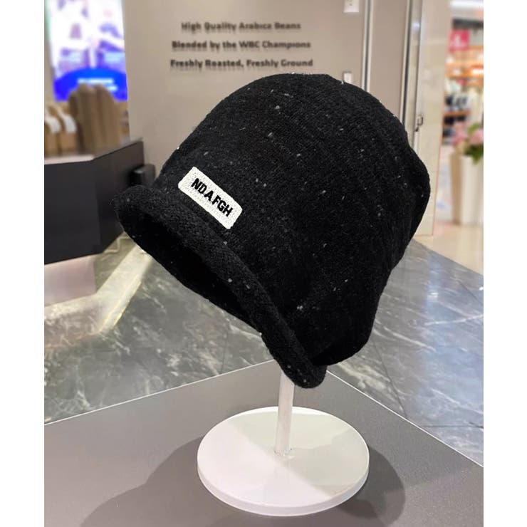 ニット帽子 ロゴ ニットビーニー 小顔 | SUNSHINE CLOSET | 詳細画像12 