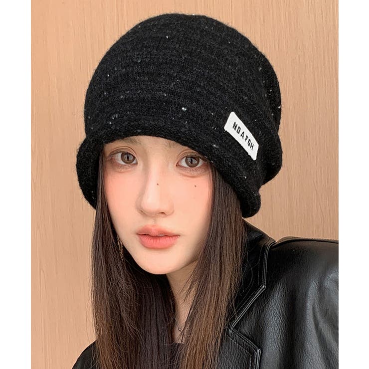 ニット帽子 ロゴ ニットビーニー 小顔 | SUNSHINE CLOSET | 詳細画像2 