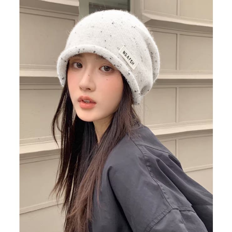 ニット帽子 ロゴ ニットビーニー 小顔 | SUNSHINE CLOSET | 詳細画像4 