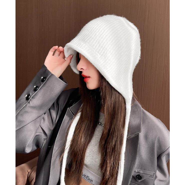 耳あて付き ニットハット 小顔ニット帽子 | SUNSHINE CLOSET | 詳細画像6 