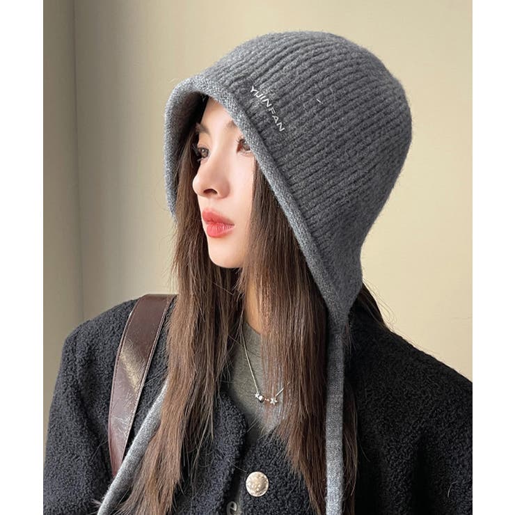 耳あて付き ニットハット 小顔ニット帽子 | SUNSHINE CLOSET | 詳細画像8 