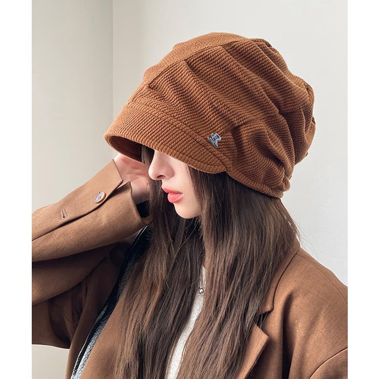 コーデュロイ ツバ付きキャスケット 小顔 | SUNSHINE CLOSET | 詳細画像1 