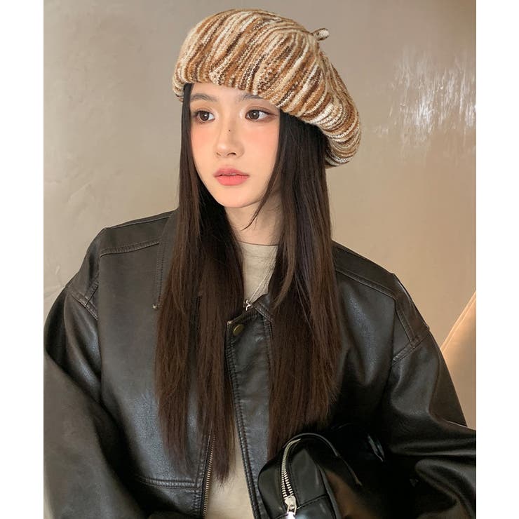 リブ編み ニットベレー帽 レディース小顔 | SUNSHINE CLOSET | 詳細画像6 