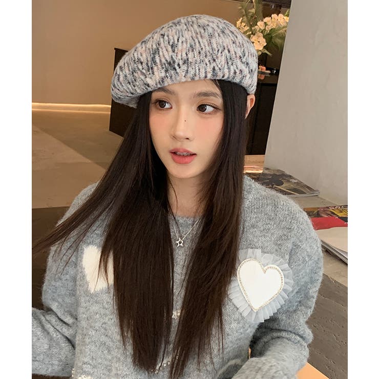 リブ編み ニットベレー帽 レディース小顔 | SUNSHINE CLOSET | 詳細画像7 