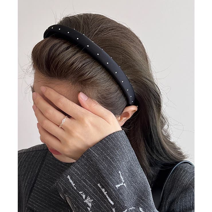 スタッズ付き サテンカチューシャ 韓国風 | SUNSHINE CLOSET | 詳細画像4 