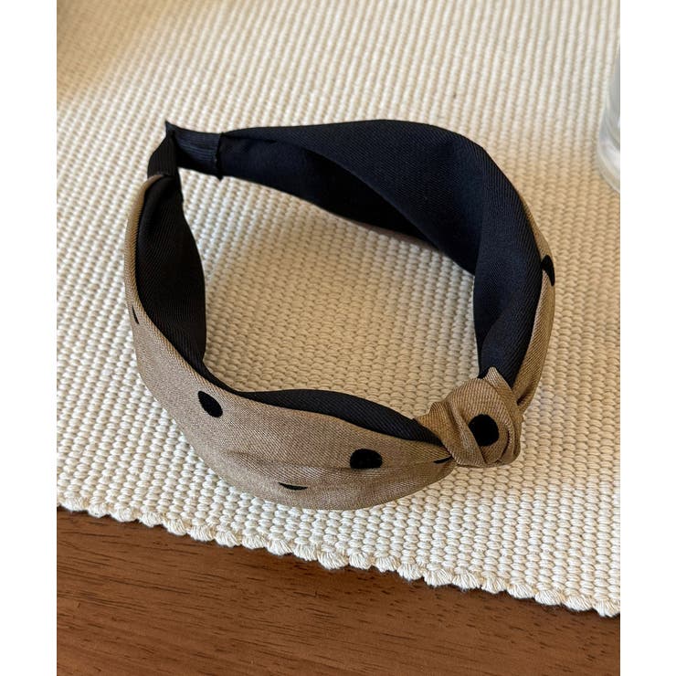 ドット柄 ねじり ワイドカチューシャ小顔 | SUNSHINE CLOSET | 詳細画像2 