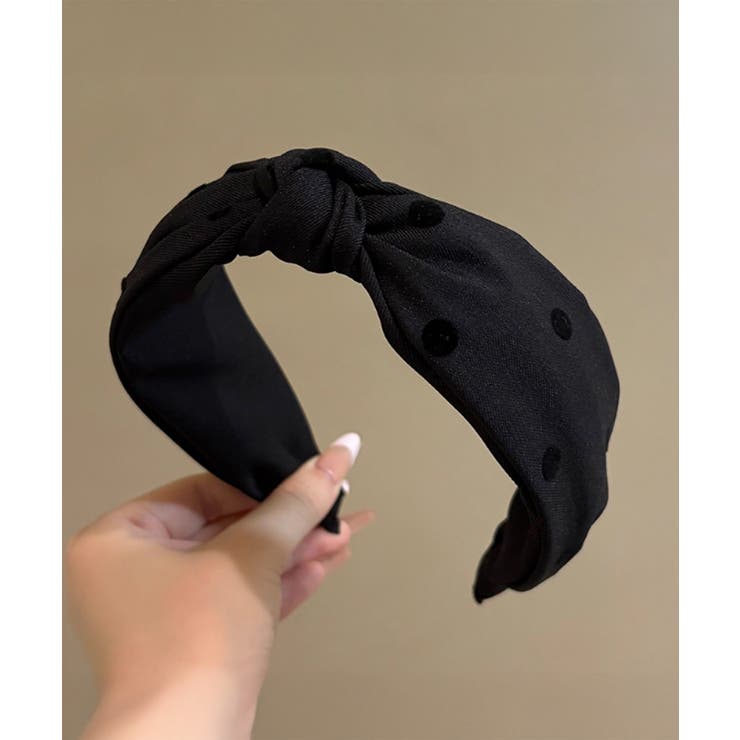 ドット柄 ねじり ワイドカチューシャ小顔 | SUNSHINE CLOSET | 詳細画像6 