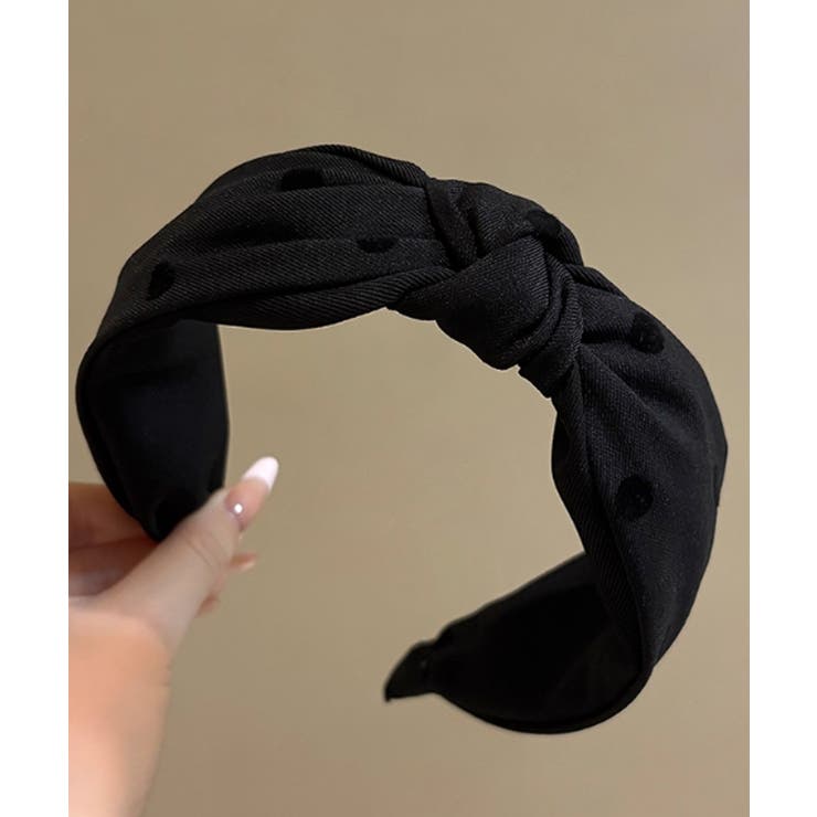 ドット柄 ねじり ワイドカチューシャ小顔 | SUNSHINE CLOSET | 詳細画像7 