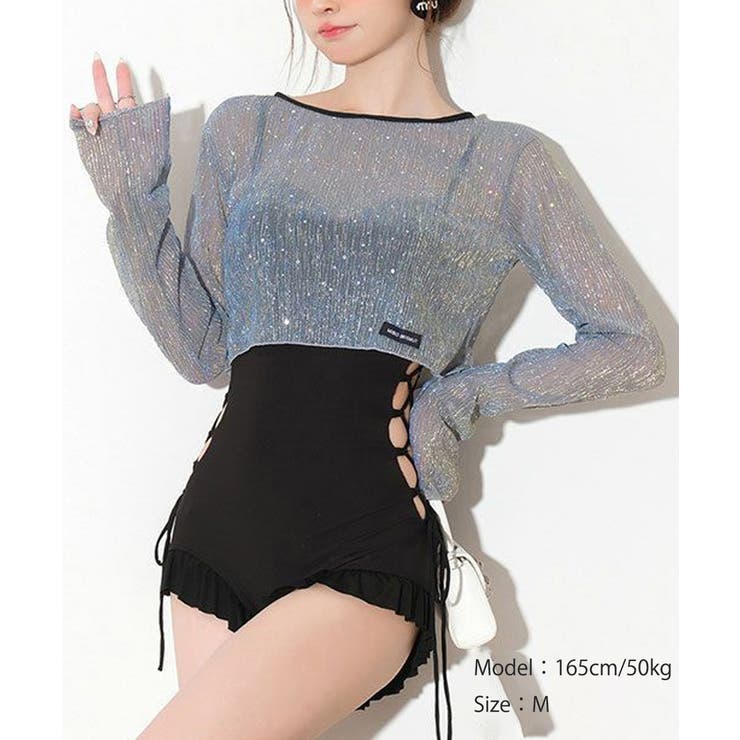 レディース ラッシュガード付き 水着セットアップ | SUNSHINE CLOSET | 詳細画像2 