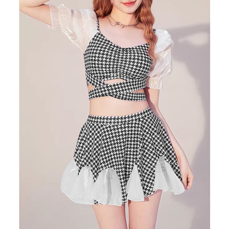 パフスリーブ タンキニ 水着2点セット | SUNSHINE CLOSET | 詳細画像2 