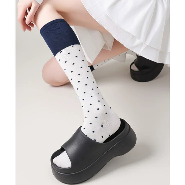 レディース 水玉柄 ロングソックス | SUNSHINE CLOSET | 詳細画像7 
