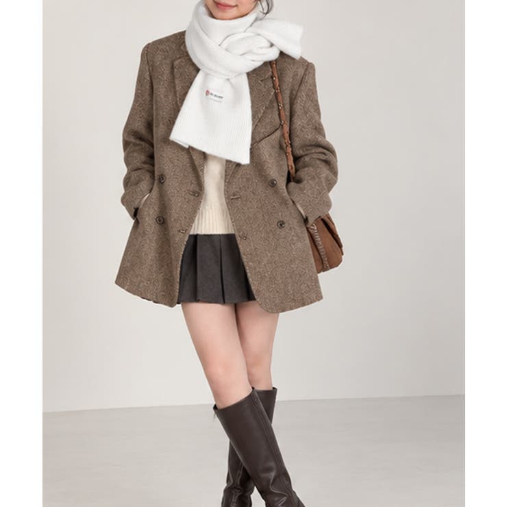 韓国風マフラーレディース チクチクしないニットストール 無地厚手 | SUNSHINE CLOSET | 詳細画像11 