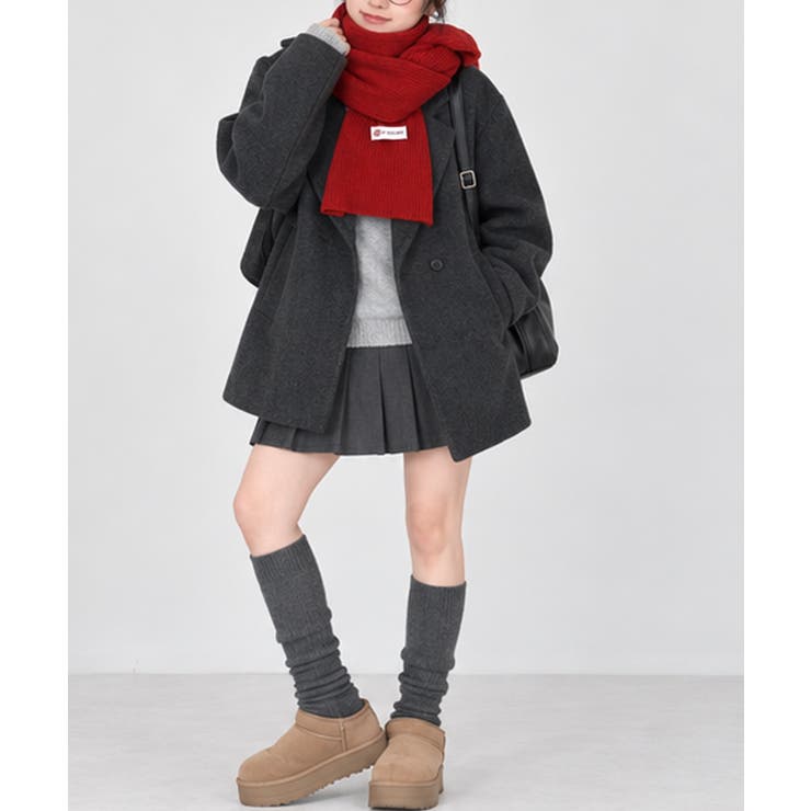 韓国風マフラーレディース チクチクしないニットストール 無地厚手 | SUNSHINE CLOSET | 詳細画像27 