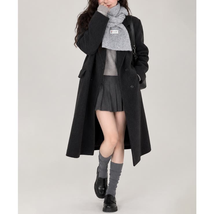 韓国風マフラーレディース チクチクしないニットストール 無地厚手 | SUNSHINE CLOSET | 詳細画像5 