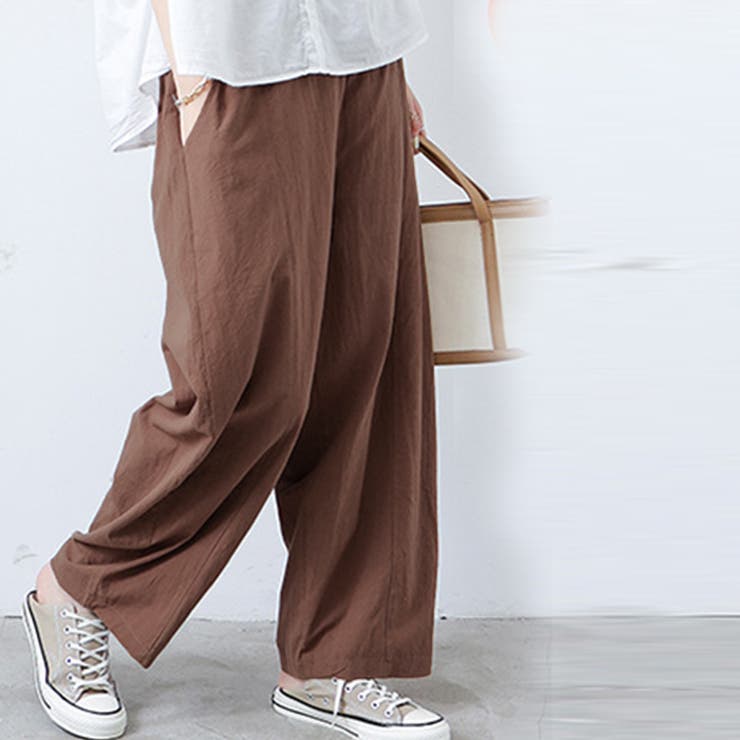 ワイドパンツ ロングパンツ ゆったり[品番：AGCW0002609