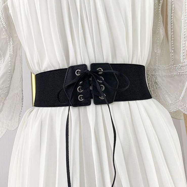 ブラック | サッシュベルト レディース ゴム | SUNSHINE CLOSET