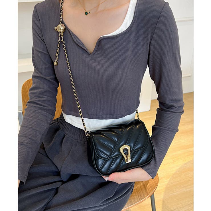 ミニショルダーバッグ キルティング鞄上品 | SUNSHINE CLOSET | 詳細画像5 