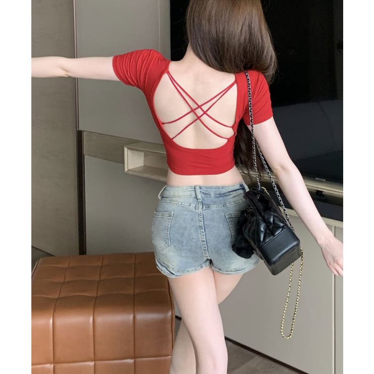 背中あきトップス カップ付き ブラトップ | SUNSHINE CLOSET | 詳細画像11 