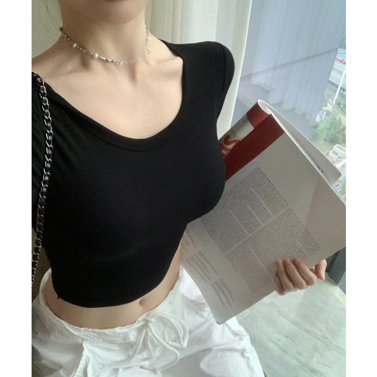 背中あきトップス カップ付き ブラトップ | SUNSHINE CLOSET | 詳細画像8 