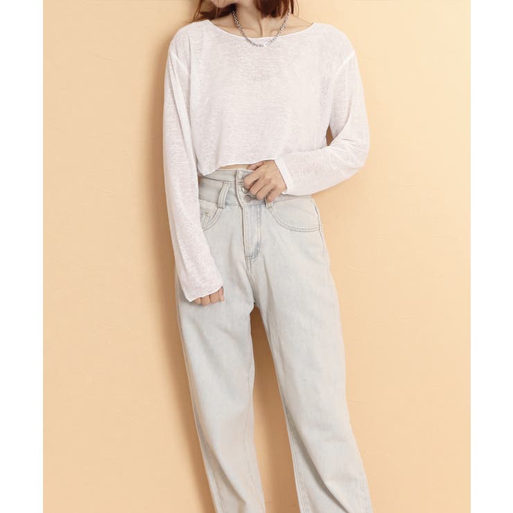 シアートップス 透け感 韓国風カジュアル | SUNSHINE CLOSET | 詳細画像10 