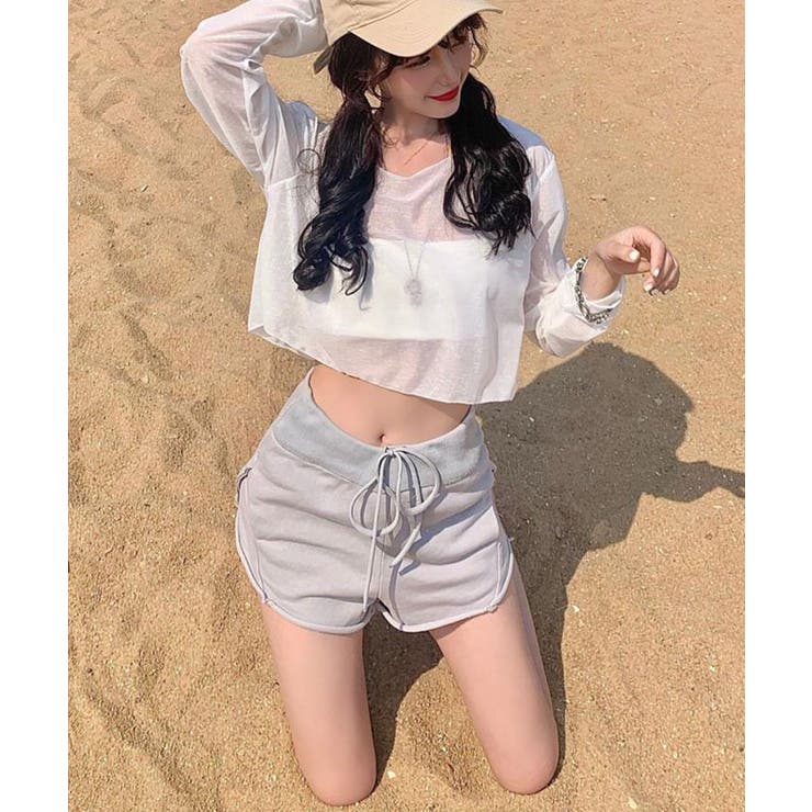 シアートップス 透け感 韓国風カジュアル | SUNSHINE CLOSET | 詳細画像5 